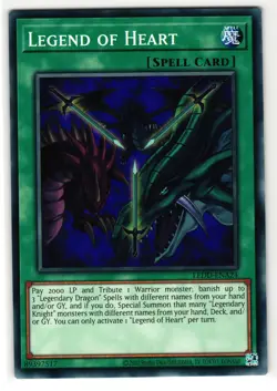 LEGEND OF HEART LEDD-ENA24 COMMON YU-GI-OH TCG - Image 1