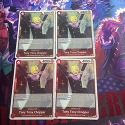 Tony Tony.Chopper OP10-011 [ Royal Blood ] Rare holofoil One Piece TCGx4 Playset - Image 1