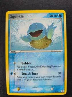 Pokemon Squirtle TCG EX FireRed & LeafGreen Card 83/112 Regular Common - Image 1