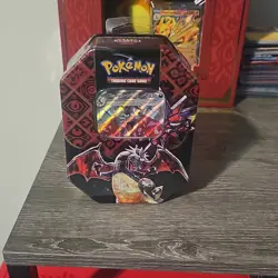 Pokemon Scarlet & Violet Paldean Fates Tin Charizard ex Shiny Code Card - Image 1