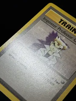 Imposter Professor Oak 73/102 WOTC Base Set Unlimited Rare Pokemon Card LP - Image 5