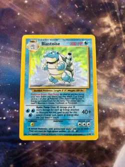 Blastoise Holo Rare 2/102 Base Set Wizards Pokemon Card HP - Image 1