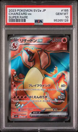 PSA 10 Charizard Ex 185/165 sv2a Pokemon 151 GEM MINT Japanese Pokemon Card - Image 1