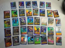 Vintage Lot Of 37 Digimon Card All Holo, 1999 & 2001, English & Japanese - Image 1