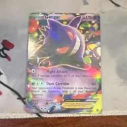 Pokemon Gengar EX Ultra Rare Holo XY Phantom Forces 170 HP Card 34/119 - Image 1