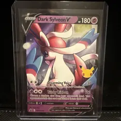 Pokemon TCG Dark Sylveon v SWSH134 Black Star Celebrations Promo Holo Card LP - Image 1