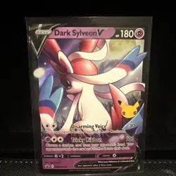 Pokemon TCG Dark Sylveon v SWSH134 Black Star Celebrations Promo Holo Card LP - Image 3