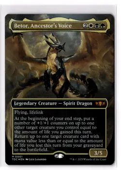 Betor, Ancestor's Voice (Borderless) 1 Commander: Tarkir: Dragonstorm Foil NM - Image 1