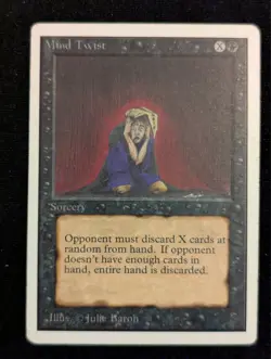 Mind Twist - Unlimited - LP - Magic the Gathering - MTG - Black - Sorcery - Image 1