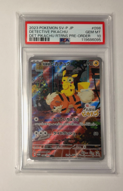 Detective Pikachu 098 SV-P Pokemon Japanese PSA 10 - Image 1