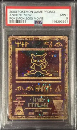 2000 POKEMON GAME MOVIE POKEMON 2000 MOVIE ANCIENT MEW PSA 9 - Image 1