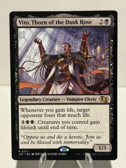 Vito, Thorn of the Dusk Rose (Anime) 71 R Foundations Jumpstart NM MTG - Image 1