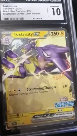 Pokemon TCG Toxtricity ex Promo 215 Illustration Contest EX CGC 10 English - Image 1