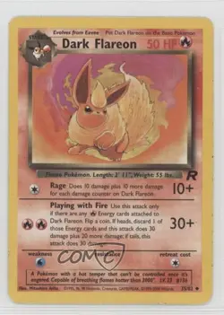Dark Flareon Pokemon Team Rocket #35 2000 - Image 1