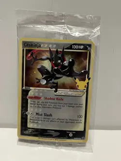 Pokemon TCG Greninja Gold Star SWSH144 Holo Celebrations Promo - Image 1