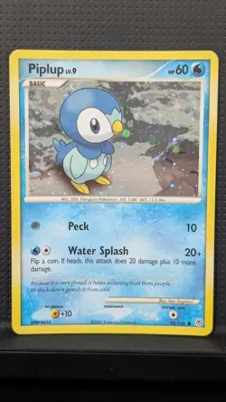 PIPLUP COSMOS HOLO 93/130 DIAMOND AND PEARL PROMO POKEMON ENGLISH VLP #2 SWIRL - Image 1