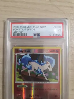 2009 POKEMON PLATINUM ARCEUS SH11 PONYTA-REVERSE FOIL PSA 3 - Image 5