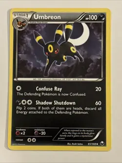 Pokemon tcg Dark Explorers Umbreon (61) Lightly played - Image 1