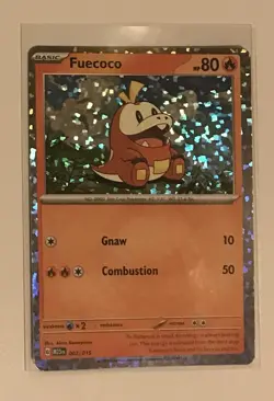 POKEMON FUECOCO Holo 002/015 McDonalds Happy Meal Toy 2023 TCG Pack Fresh MINT - Image 1