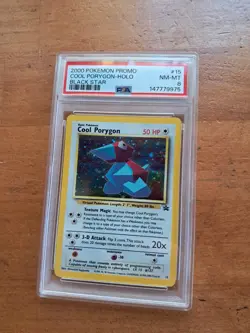 Pokemon COOL PORYGON Black Star League Promo #15 PSA 8 # - Image 1