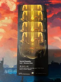MTG Edge of Eternities Sacred Foundry Borderless x 4 - Image 1