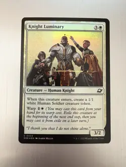 Knight Luminary - 23 - MTG: Edge of Eternities - Common - FOIL - Image 1