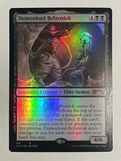 Demonlord Belzenlok NM Foil Secret Lair MTG - Image 1