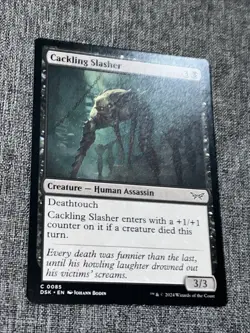 Cackling Slasher - 0085 - Duskmourn: House of Horror - MTG NM - Image 1