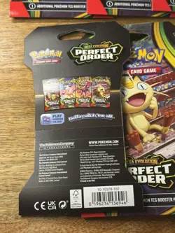 Pokemon TCG Perfect Order Sleeved Booster Packs LOT OF 10 in hand - Image 2