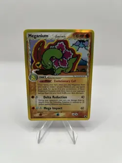 Pokemon TCG Meganium 4/101 Delta Species EX Dragon Frontiers 2006 Holo - NM - Image 1
