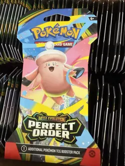Pokemon TCG Perfect Order Blistered Booster Pack Lot of 140 - Image 2
