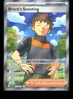 Brock's Scouting 2025 Pokemon Journey Together 179/159 Ultra Rare Holo - Image 1