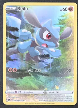 Riolu GG26/GG70 Pokemon TCG Crown Zenith: Galarian Gallery Ultra Rare NM - Image 1