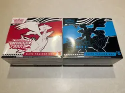 Pokemon TCG. White Flare and Black Bolt ETB’s Lot Of Two Factory Sealed - Image 1
