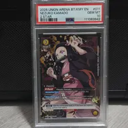 Union Arena Nezuko Kamado BT/KMY #011 2 Star Raid Trigger PSA 10 2025 - Image 1