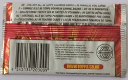 Pokemon Topps Blue Label 7 Trading Cards Plus 1 Foil Card Sealed Pack Box Fresh - Image 2