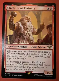 Gloin, Dwarf Emissary 132 - MTG Lord of the Rings - NM - Image 1