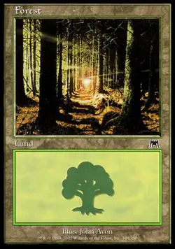 Forest (349) - Foil PL/MP, English MTG Onslaught - Image 1