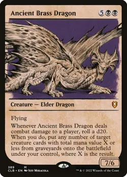Ancient Brass Dragon (389/1080) Commander Legends Battle for Baldur's Gate NM - Image 1
