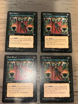 MTG - Magic The Gathering - Dark Ritual X 4 - Ice Age -LP - Image 2
