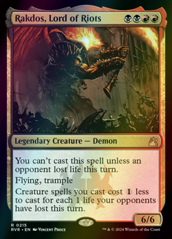 MTG Rakdos, Lord of Riots Foil ** Ravnica Remastered ** English (NM) - Image 1