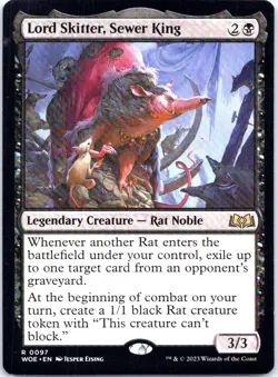 #97 Lord Skitter, Sewer King Wilds of Eldraine Rare - Image 1