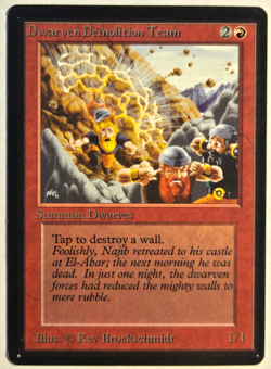 Dwarven Demolition Team BETA Magic the Gathering MTG NM - Image 1
