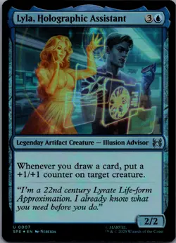 Lyla, Holographic Assistant [Foil] 7/-- Marvel's Spider-Man Eternal Uncommon - Image 1