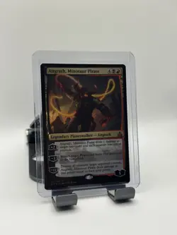 MTG, Angrath, Minotaur Pirate FOIL 201 NM Rivals of Ixalan Foil - Image 1