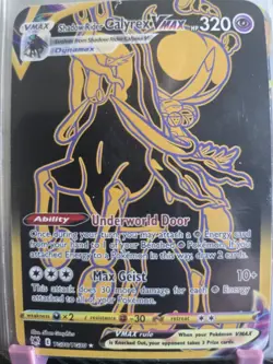 Pokemon Shadow Rider Calyrex VMAX Secret Rare Holo TG30/TG30 320 HP - Image 1