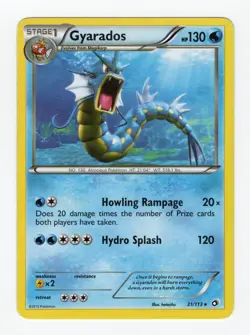 2013 Pokemon Magikarp 30/113 & Gyarados 31/113 LP Non Holo Legendary Treasures - Image 4