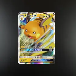 Raichu GX SM213 Pokemon Hidden Fates Promo Holo Full Art Card - Image 1