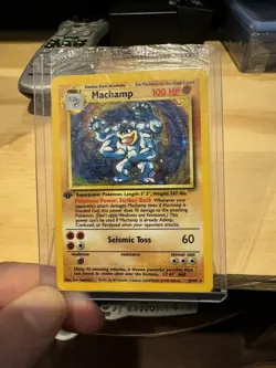 Sealed Pokemon TCG Machamp Base Set 8/102 Holo 1st Edition Holo Rare - Image 1