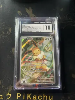CGC 10 Eevee 173 SVP Black Star Promo Prismatic Evolutions ETB Pokemon Gem Mint - Image 1